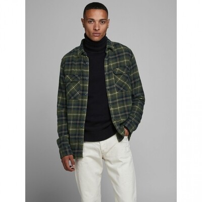 JOR JONAS SHIRT LS Forest Night/W. Blac