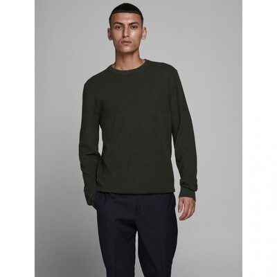 JPR BLACAMP KNIT STRUCTURE CREW NECK LTN Rosin/Twisted w. Bla