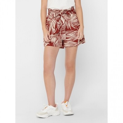 ONLRORA PAPERBAG SHORTS WVN Burnt Henna/GARDEN D