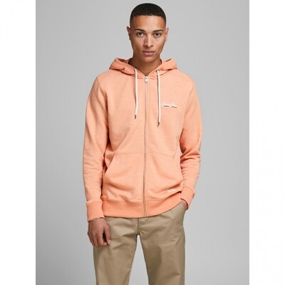 JORTONS SWEAT ZIP HOOD STS Shell Coral/MELANGE