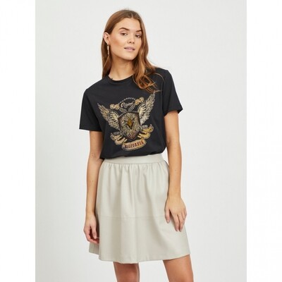 VITESSA S/S T-SHIRT/SU Black/Eagle glitter