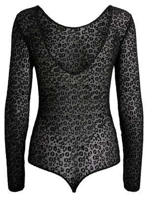 PCKAMOU LS BODYSTOCKING Black