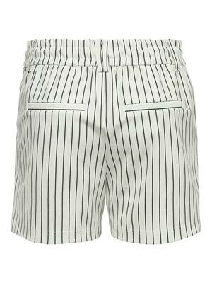 ONLPOPTRASH RUSH STRIPE SHORTS PNT Cloud Dancer-Black