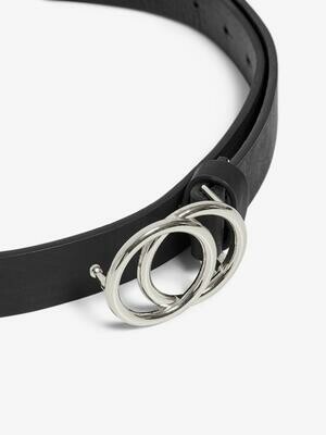 ONLRASMI FAUX LEATHER JEANS BELT NOOS Black-Silver