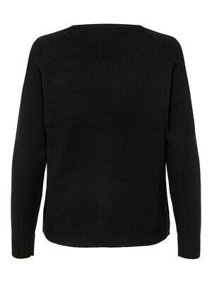 ONLLESLY KINGS L/S PULLOVER KNT NOOS Black