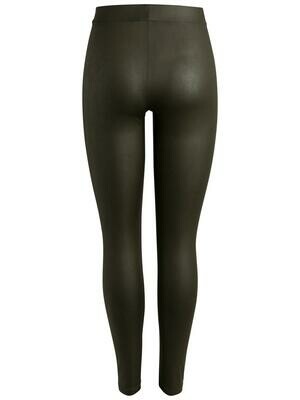 PCLAUREN SHINY COLORFUL LEGGINGS NOOS Olive