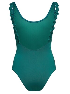ONLNICOLE FRILL SWIMSUIT ACC Teal green