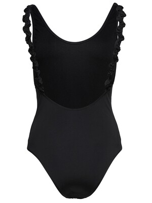 ONLNICOLE FRILL SWIMSUIT ACC Black