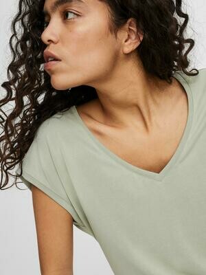 VMFILLI SS V-NECK TEE GA NOOS Desert Sage