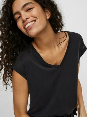 VMFILLI SS V-NECK TEE GA NOOS Black