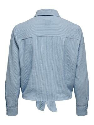 ONLLECEY LS STRIPE KNOT DNM SHIRT NOOS Cloud Dancer/FEMME