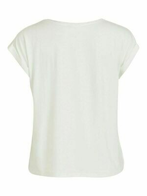VIELLETTE S/S SATIN TOP/SU - NOOS Snow White