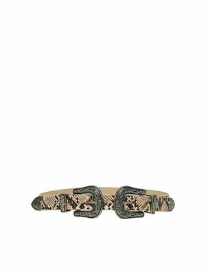ONLVIKI WESTERN WAIST BELT Creme/CROCO - ANT. S