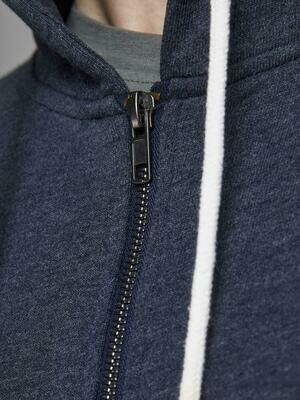 JORLAGUNA SWEAT ZIP HOOD Navy Blazer/SLIM