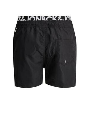 JJIBALI JJSWIMSHORTS AKM DB WB LOGO Black