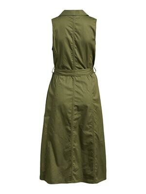 OBJTENA S/L LONG DRESS 115 Deep Lichen Green