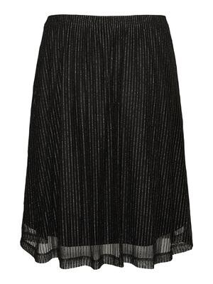 VMGLITTER HW SKIRT Black-silver lurex stripes