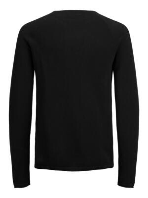 JJEHILL KNIT CREW NECK NOOS Black