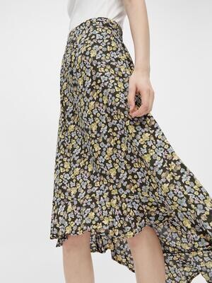 PCELLIA HW MIDI SKIRT PB BC Rosin/FLOWERS