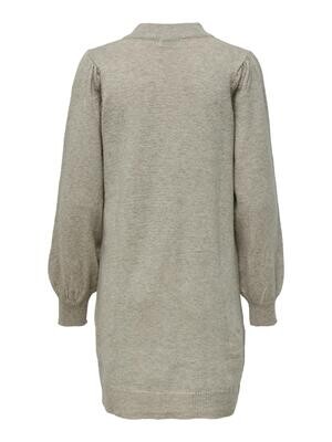 JDYRUE L/S HIGH NECK DRESS KNT NOOS Chateau Gray/MELANGE
