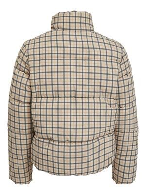 VIKARLA SHORT PUFFER JACKET Humus-TIGERS EYE-BLACK