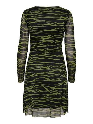 JDYELSA L/S AOP DRESS JRS Olive Branch/ZEBRA