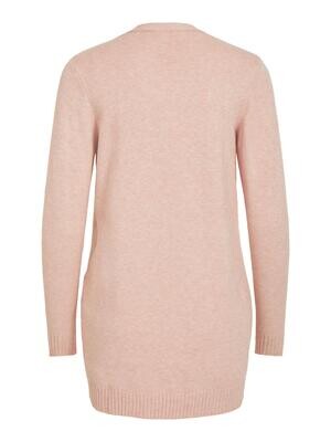 VIRIL OPEN L/S KNIT CARDIGAN - NOOS Misty Rose
