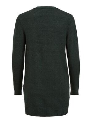 VIRIL OPEN L/S KNIT CARDIGAN - NOOS Darkest Spruce MELANGE