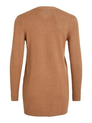 VIRIL OPEN L/S KNIT CARDIGAN - NOOS Tigers Eye MELANGE