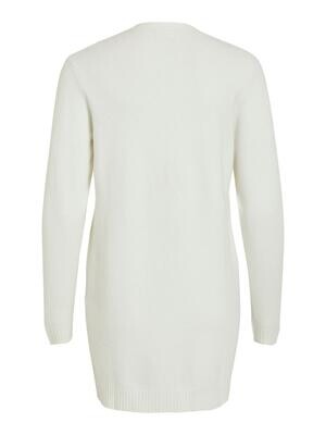 VIRIL OPEN L/S KNIT CARDIGAN - NOOS White Alyssum
