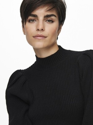 ONLKATIA L/S HIGHNECK CC KNT Black