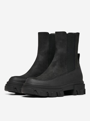 ONLTOLA-1 NUBUCK PU CHUNKY BOOT - NOOS Black