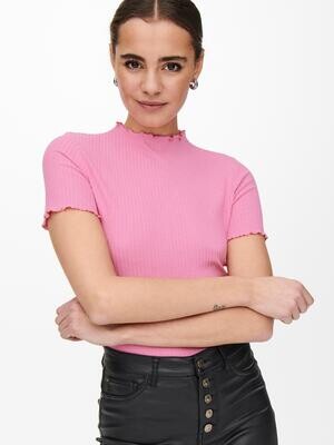ONLEMMA S/S HIGHNECK TOP NOOS JRS Sachet Pink