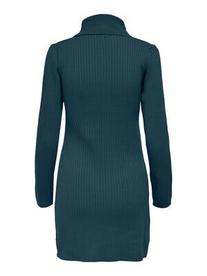 JDYLINA L/S ROLL NECK DRESS KNT Reflecting Pond