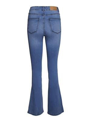 NMSALLIE HW FLARE JEANS VI162LB NOOS Light Blue Denim