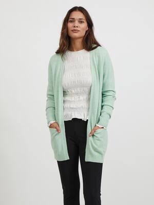 VIRIL OPEN L/S KNIT CARDIGAN - NOOS Grayed Jade