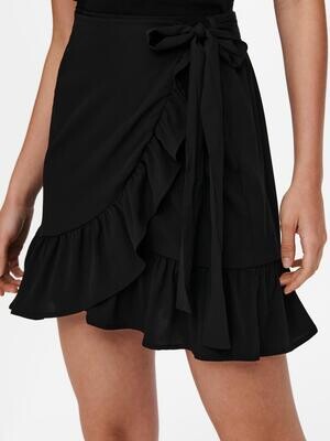 ONLOLIVIA WRAP SKIRT WVN NOOS Black