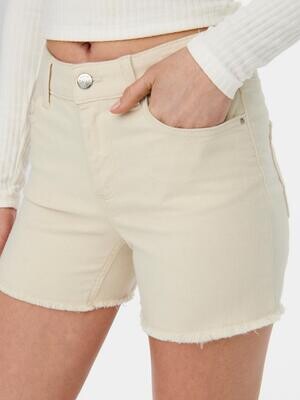 ONLBLUSH MID SK RAW SHORTS NOOS Ecru