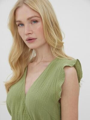 VMNATALI SL SHORT DRESS WVN Sage