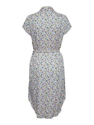 PCNYA SS SHIRT DRESS BF BC Apricot Cream-Multi flower