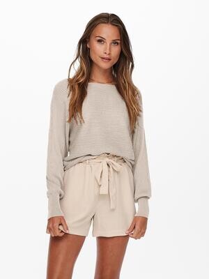 ONLADALINE L/S SHORT PULLO KNT NOOS Pumice Stone