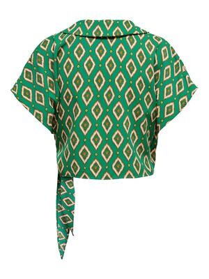 ONLLEA S/S WRAP TOP PTM Greenlake-Graphic glam