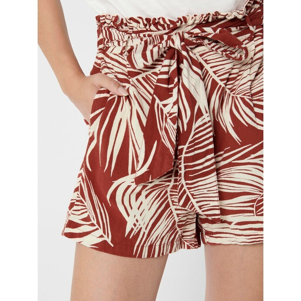 ONLRORA PAPERBAG SHORTS WVN Burnt Henna/GARDEN D
