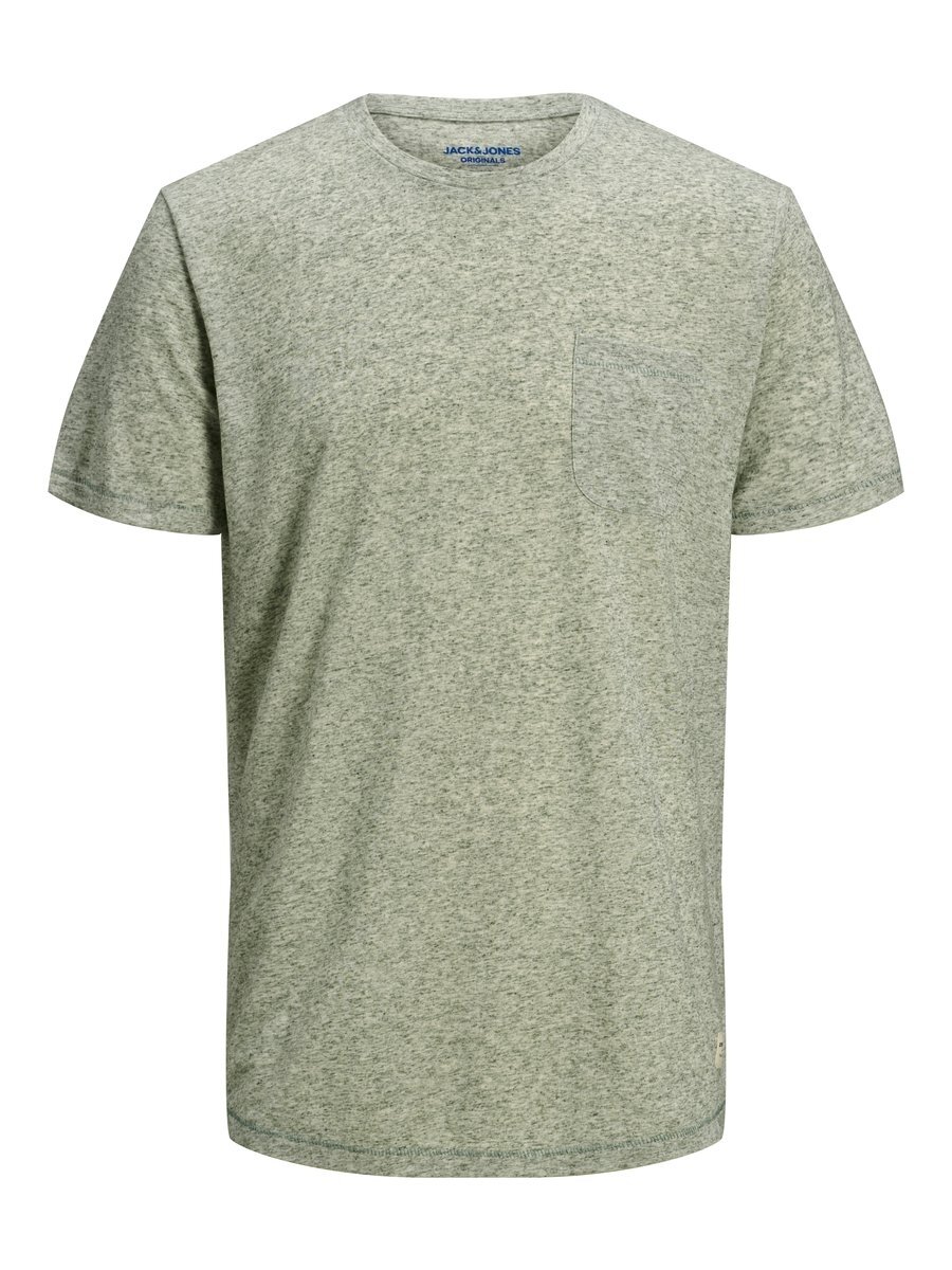 JORLINUS TEE SS CREW NECK Green Milieu/SLIM