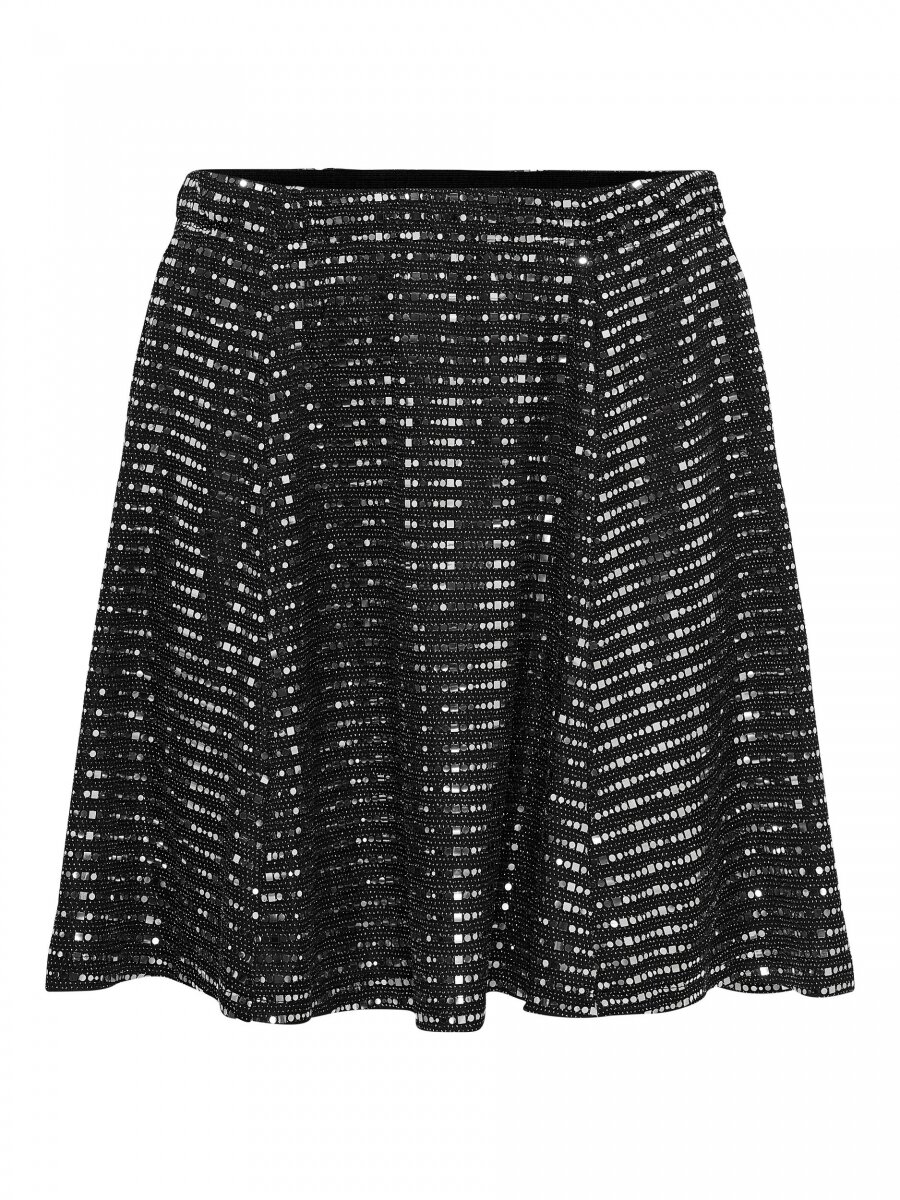 JDYPACEY SKATER SKIRT JRS EXP Black-silver