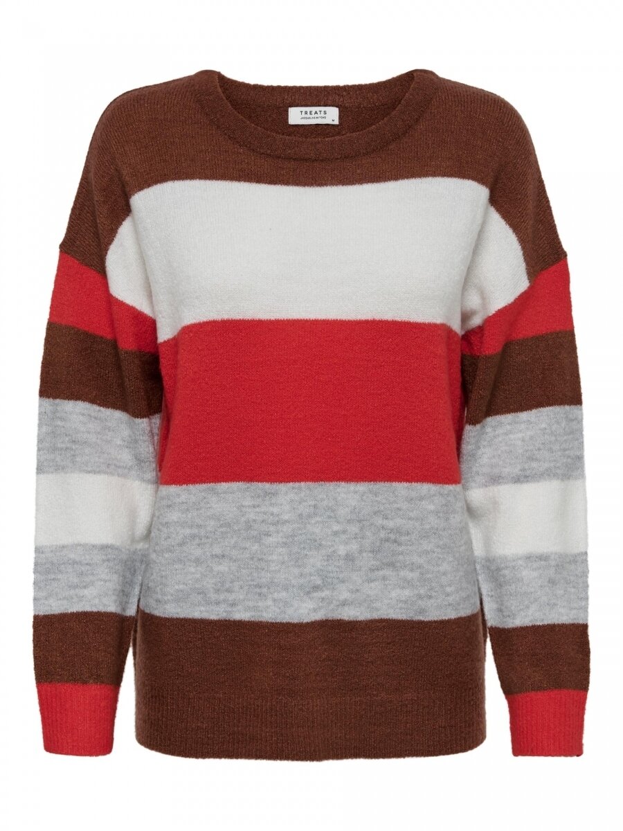 JDYNORA TREATS L/S NOOS PULLOVER KNT smoked paprika