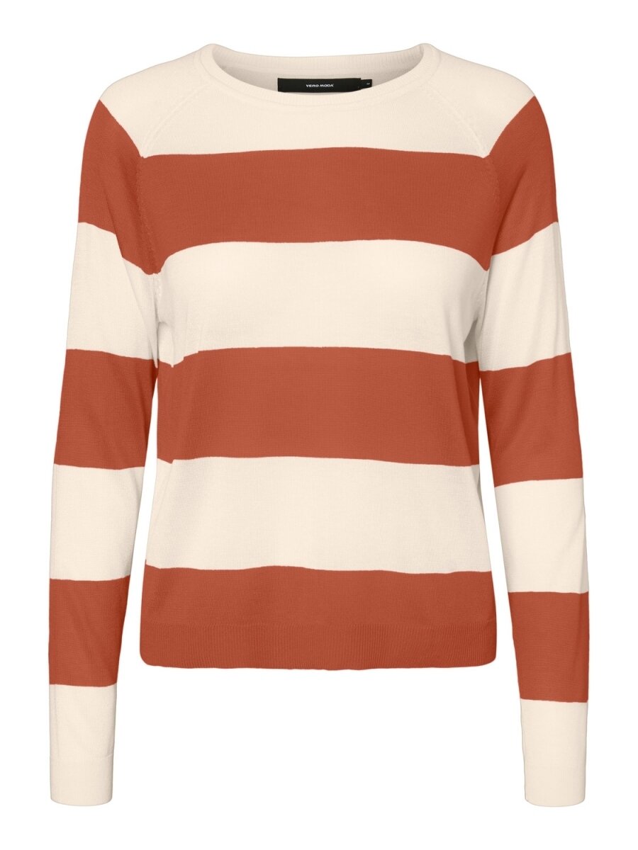 VMLINA LS O-NECK BLOUSE BOO pristine/meerkat