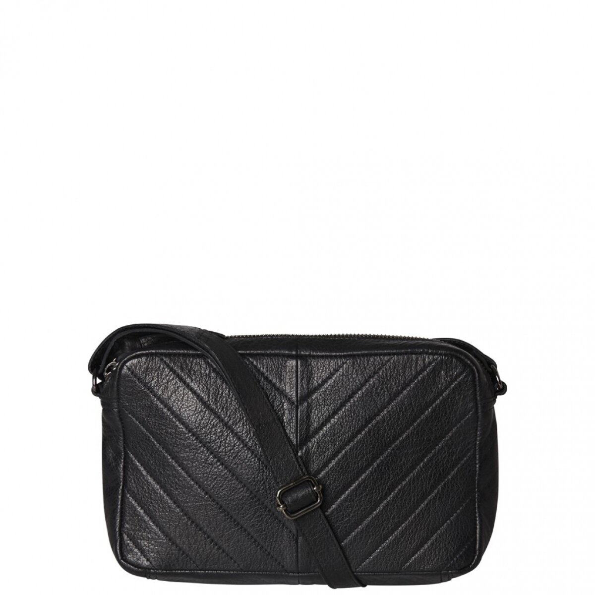 PCSANNE LEATHER CROSS BODY Black