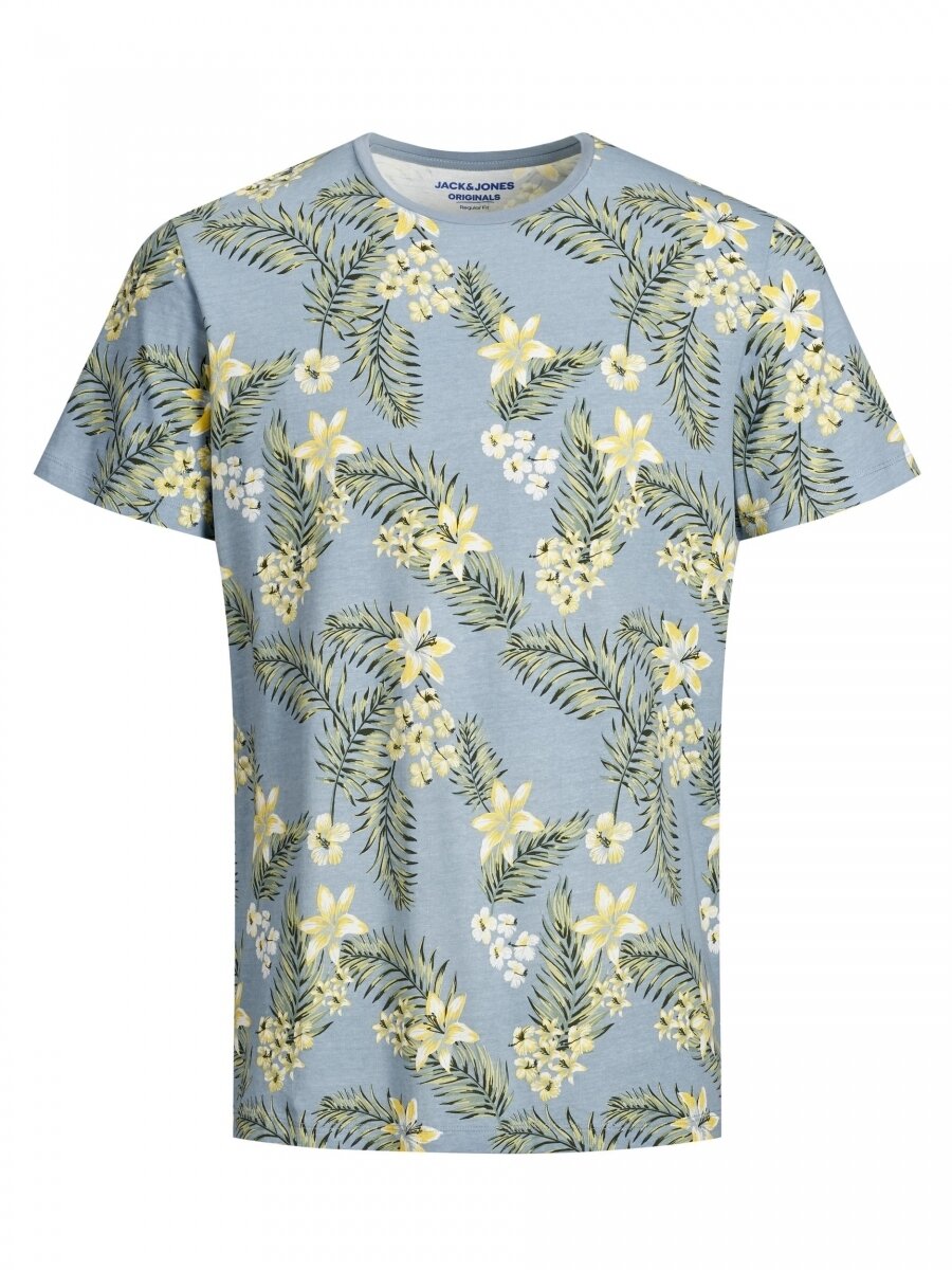 JORTROPIC AOP TEE SS CREW NECK Ashley Blue/SLIM