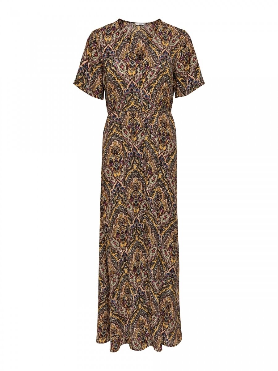ONLHANNA S/S ANCLE DRESS WVN Golden Spice/SPICY B